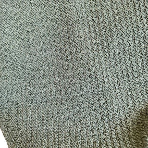 NWT J.Crew Olive Green Scrunchie Textured Curved Waist Cheeky Bikini Bottom Sz M - Picture 6 of 16